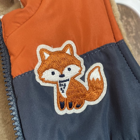 🦊 Robeez puffy reversible Fox vest - Picture 3 of 13